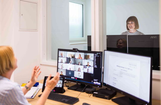 Online-Unterricht in der Völker-Schule